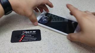 How to crazy glue a Samsung Galaxy Note 4 LCD screen  video [upl. by Meggy]