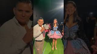 Yarita Lizeth Yanarico y Allen Nuñez cantando Dime la Verdad en Chao 2023 [upl. by Lessig911]