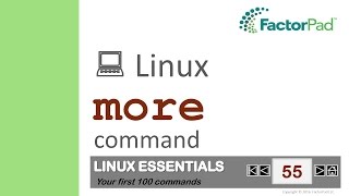 Linux more command summary with examples [upl. by Dahraf]