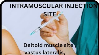 INTRAMUSCULAR INJECTION SITE 💉in Hindi nursingfoundation norcet [upl. by Romanas]