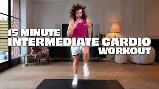 15 Minute Intermediate Cardio Hiit Workout  Joe Wicks Workouts [upl. by Imefulo324]