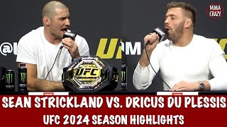 Sean Strickland vs Dricus Du Plessis Press Conference Highlights for 2024 Season [upl. by Heiney549]