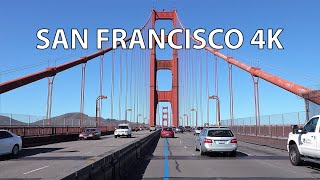 San Francisco 4K  Gold Headlands  Scenic Drive [upl. by Ahseit]