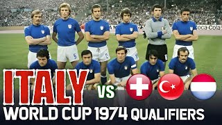 ITALY 🇮🇹 World Cup 1974 Qualification All Matches Highlights  Road to West Germany [upl. by Anattar]