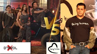 DYAVOL X VS Being human 😯 comparison Aryan Khan vs Salman Khan vs Shahrukh [upl. by Atinrehs]