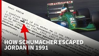 How Schumacher escaped Jordan in 1991 [upl. by Gustie]