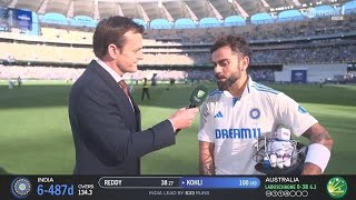 virat kohli interview by adam Gilchrist  kohli century 💯 celebration moment 🔥 kohli batting sixes [upl. by Mamie]