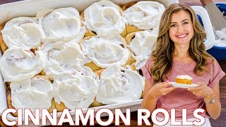 Easy Homemade Cinnamon Rolls Recipe [upl. by Anallij]