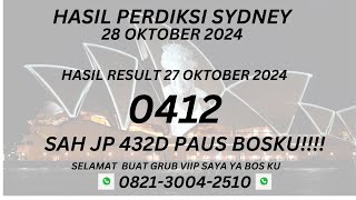 PREDIKS SIDNEY 28 OKTOBER 2024 BOCORAN SIDNEY HARI INI RUMUS SYDNEY JITU HARI INI SDY HARI INI [upl. by Nerret]