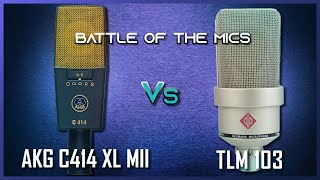 Neumann TLM 103 vs AKG 414 XL MII Review  Test  Comparison [upl. by Arnulfo]