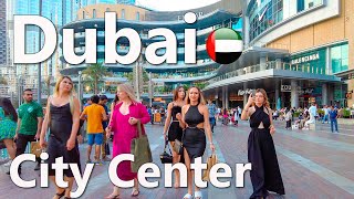 Dubai Burj Khalifa City Center Walk 4K🇦🇪 [upl. by Naut]