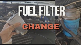 nissan navara d40 fuel filter change service pathfinder [upl. by Evslin]