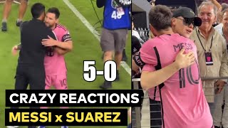 Full time scenes Messi and Suarez goal for Inter Miami vs Orlando City 50 [upl. by Pacheco546]