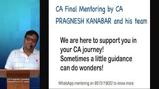 CA Final Mentoring  Guidance you need [upl. by Shaffer]