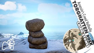 Assassins Creed Valhalla How to Stack Torghatten Rock Cairn Stones Puzzle Solution [upl. by Anahsak]