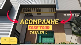 EXCLUSIVO  Descubra o charme das Casas em L Modernas e Funcionais [upl. by Nodle506]