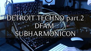 detroit techno dfam and subharmonicon [upl. by Cornwall]