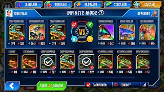 BATTLE STAGE COMPSOGNATHUS VS SINOSAUROPTERYX  JURASSIC WORLD THE GAME [upl. by Ahsenre]