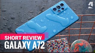 Samsung Galaxy A72 short review shorts [upl. by Saticilef81]