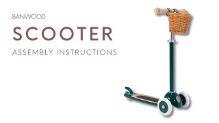 BANWOOD SCOOTER Assembly Instructions [upl. by Shaylah888]