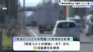 「物流の２０２４年問題」 県内企業の約７割がコスト増加 [upl. by Caron991]