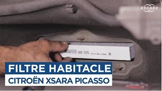 Comment changer le Filtre Habitacle  Xsara Picasso [upl. by Htes]