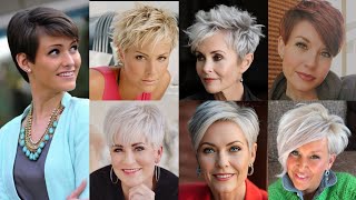 Most Popular and Simple Short Hairstyles for Older Women  2024 Hairstyles pixiehaircut hair [upl. by Ainos]