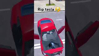 Tesla extreme crash 💀 [upl. by Inamik]