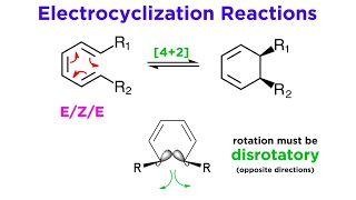 Pericyclic Reactions Part 4 Electrocyclizations ConrotatoryDisrotatory and Nazarov Cyclizations [upl. by Klingel]