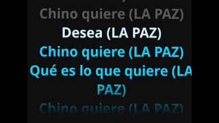 Julián oro duro chinito quiere La Paz karaoke [upl. by Farl]