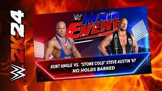 WWE2k24 Kurt Angle Vs Stonecold [upl. by Aisela11]