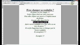 Wow changer sa realmlist [upl. by Charin]