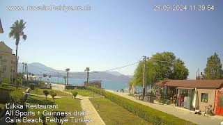 Live from Calis Beach Fethiye Turkey  Fethiye webcam [upl. by Atiluap]