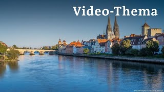 Deutsch lernen mit Videos  Regensburg eine Stadt mit Geschichte  mit deutschen Untertiteln [upl. by Aun]