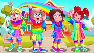 Roblox  Brookhaven But You Can Only Wear Rainbow [upl. by Ttennej]