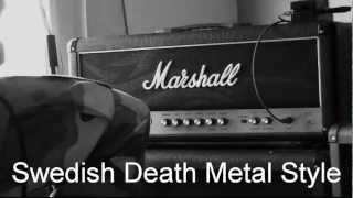 Boss Hm 2 Swedish Death Metal Style Marshall JCM 800 2203KK [upl. by Gitt]