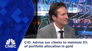 CIO Advise our clients to maintain 5 of portfolio allocation in gold [upl. by Lucretia]