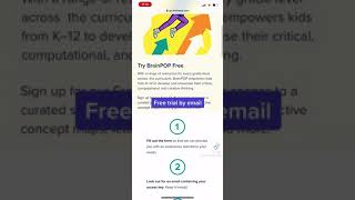 How to get brainpop free trial brain pop shorts homeschooling free resources [upl. by Elesig]