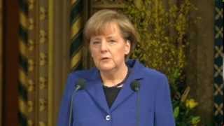 Angela Merkel Speaking English to British Parliament [upl. by Brian]