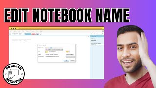 How to Change a OneNote Notebooks Display Name  Rename Your Notebook Easily [upl. by Hteb443]