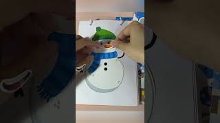 Sticker snowman ChristmasSticker HolidaySticker asmrsounds sound asmr snowman [upl. by Bertasi301]