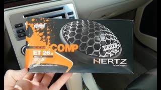 Installation of Hertz tweeters in rear doors on a Volvo [upl. by Sirtimid596]