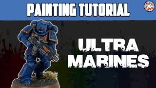 Contrast Painting Tutorial Ultramarines  Primaris Space Marines [upl. by Ocire]