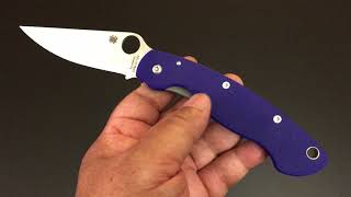 Spyderco Military with CPM S110V The Knife of the Day [upl. by Yelserp]