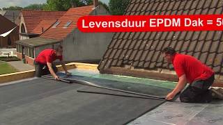 Zelfbouwdak  gemakkelijk zelf je EPDM plat dak leggen [upl. by Elianore]