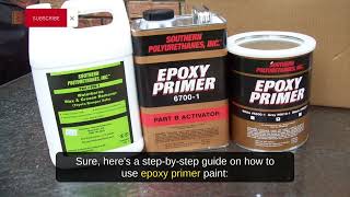 Step by step how to use epoxy primer paint [upl. by Ahsinel]