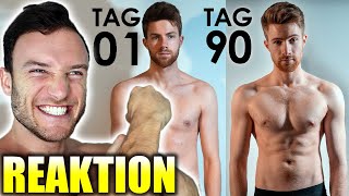 Sascha Huber reagiert auf 90 Tage Fitness Transformation von Tomary [upl. by Annia312]