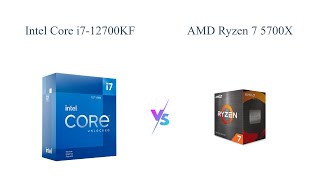 Intel Core i712700KF vs AMD Ryzen 7 5700X Comparison 🎮 Which Gaming Processor is Better [upl. by Darnell]