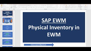 SAP EWM  Physical Inventory [upl. by Notgnilra308]