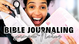 Bible journal with me TRANSFORM YOUR SERMON NOTES ✨ Bible Journaling TIPS FOR DEEP STUDY [upl. by Kruger101]